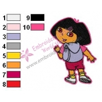 Dora Embroidery Design 10